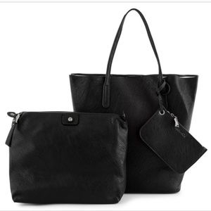 Splendid Key West 3 piece tote in Black
